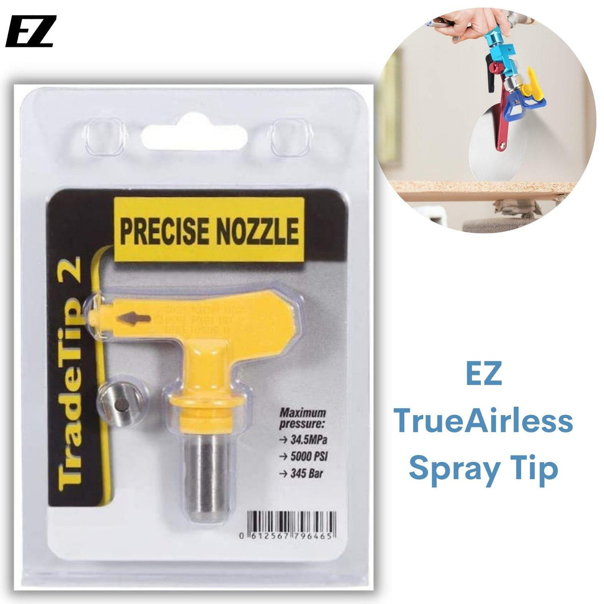EZ TrueAirless Spray Tip 5000 PSI EZ Painting Tools