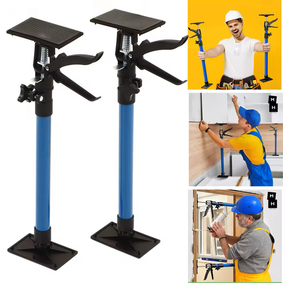 Adjustable Support Pole for Woodworking, Cabinet Jack, and Drywall Support Heavy-Duty