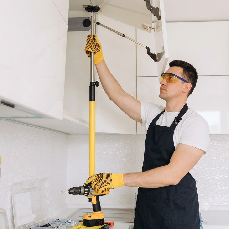 Adjustable Support Pole for Woodworking, Cabinet Jack, and Drywall Support Heavy-Duty