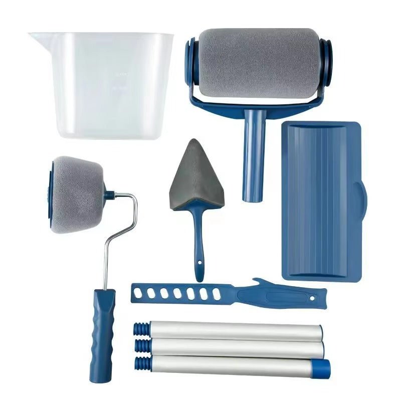 EZ 7PCS DIY Foam Paint Roller Set with Telescopic Rod - EZ Painting Tools