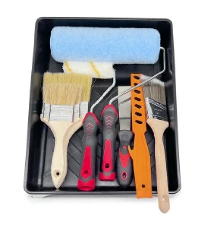 EZPro PaintMaster 11 - Piece Roller and Brush Tray Set - EZ Painting Tools