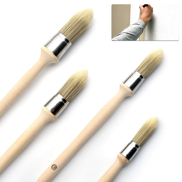 Trim Paint Brush 15/18/21/25mm Edge Painting Tool Trim Painting Brush with  Wood Handle Trim Brush for Window Floor Ceiling Stair - AliExpress