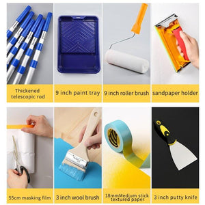 A To Z Ultimate Paint Roller Kit - Wall Painting Supplies - EZ Painting Tools